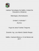 Metrología y Normalización. Unidad 2. Actividad 1