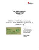 PRIMER INFORME “Levantamiento de Información de RR.HH, Marketing y Finanzas en Tomy Doog Cat”