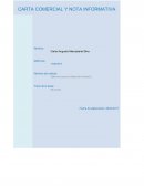 CARTA COMERCIAL Y NOTA INFORMATIVA