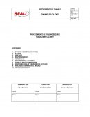 PROCIEDIMIENTO DE TRABAJO SEGURO TRABAJOS EN CALIENTE