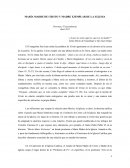 MARÍA MADRE DE CRISTO Y MADRE EJEMPLAR DE LA IGLESIA