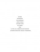 EL PAPEL DE LA ADMINISTRACION FINANCIERA