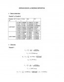 De los resultados obtenidos podemos analizar que la energía específica en la sección 0 va a ser igual al tirante en la misma sección mientras que en la sección 1 la energía específica va hacer mayor al tirante en esta sección.