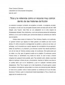 Titus y la violencia como un recurso muy común dentro de las historias de ficción