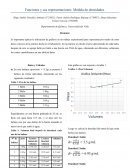 Funciones y sus representaciones. Medida de densidades