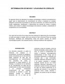 DETERMINACIÓN DE MOHOS Y LEVADURAS EN CEREALES.