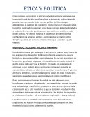 INDIVIDUO, SOCIEDAD, VALORES Y NORMAS