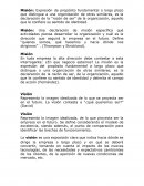 MISION VISION Y OBJETIVOS ESTRATEGICOS