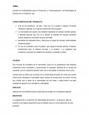Estudio de Prefactibilidad para la Producción y Comercialización de Mermeladas de Durazno en la Ciudad de Loja