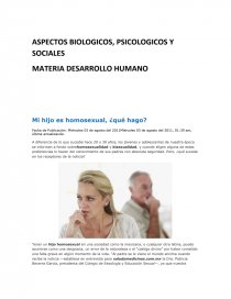 ASPECTOS BIOLOGICOS, PSICOLOGICOS Y SOCIALES MATERIA DESARROLLO HUMANO. Página 1