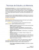 Técnicas de Estudio y la Memoria
