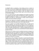 Planteamiento. La fotografía