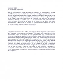 SINOPSIS “TESIS”. Página 1
