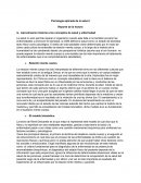 Psicología aplicada de la salud I Reporte de la lectura