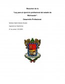 Resumen de la Ley del Ejercicio Profesional del Estado de Michoacán
