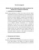 Plan De Investigación Efectos del uso inadecuado de las redes sociales en las familias de la Ciudad de Guatemala