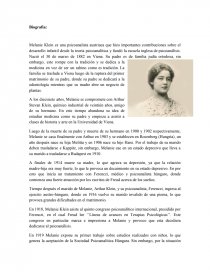 Seminario Melanie Klein. Página 1