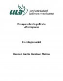 Ensayo sobre la película alto impacto