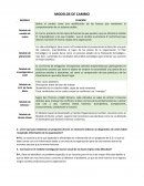 Modelos de cambio. MODELO FUNCIÓN