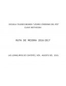 El personal docente de la Escuela Telesecundaria "Lázaro Cárdenas del Río"