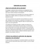 Ensayo simple sobre la extincion