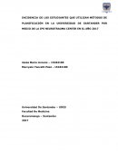 INCIDENCIA DE LOS ESTUDIANTES QUE UTILIZAN MÉTODOS DE PLANIFICACIÓN EN LA UNIVERSIDAD DE SANTANDER POR MEDIO DE LA IPS NEUROTRAUMA CENTER EN EL AÑO 2017
