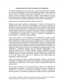 Ley de inclusión para las personas con discapacidad