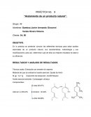 PRÁCTICA No. 9 “Aislamiento de un producto natural”