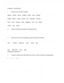 Serie de actividades educativas para niños, que involucran el reconocimiento de nombres y números