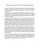 Aplicación de la Ingeniería Forense a la Ingeniería Industrial