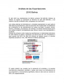 Comercio Análisis de las Exportaciones