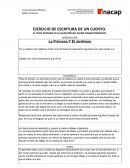 EJERCICIO DE ESCRITURA DE UN CUENTO. EL TEMA ENTRARÁ EN LA SELECCIÓN DEL GUIÓN CINEMATOGRÁFICO