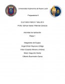 Actividad de aplicación. Cultura fisica y salud II