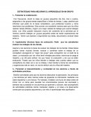 Estrategias para mejorar el aprendizaje de mi grupo