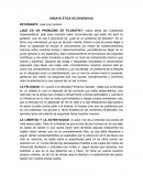 ENSAYO ÉTICA DE URGENCIAS ESTUDIANTE: José Luis moreno
