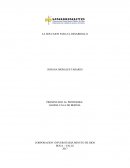 LA EDUCAION PARA EL DESARROLLO