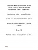 Calentamiento global y cambio climático