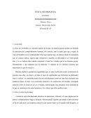 La ética de Aristóteles es el primer análisis de lo que, de manera general podría ser llamado la estructura del comportamiento humano, del carácter, que es aquel que rige y regirá