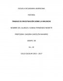 En este trabajo de investigación hablaré sobre la Malinche y su relación con la conquista de México.