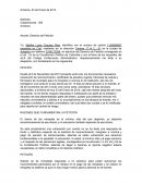 Asunto: Derecho de Petición