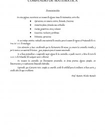 Comprendiendo matematica. Página 1