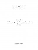 Análisis e Interpretación De Informes Económicos