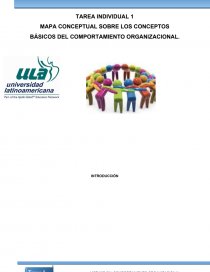 MAPA CONCEPTOS BASICOS DE COMPORTAMIENTO ORGANIZACIONAL.. Página 1