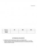 Tradiciones ACTIVIDAD