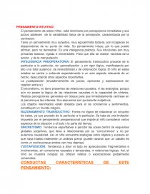 PENSAMIENTO INTUITIVO:. Página 1