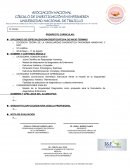 PROSPECTO CURRICULAR: TEORIA DE LA SINGULARIDAD DIAGNOSTICA-TAXONOMIA NANDA-NIC Y NOC