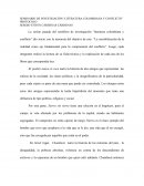 SEMINARIO DE INVESTIGACIÓN “LITERATURA COLOMBIANA Y CONFLICTO”