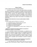 ¿Cómo se aplicaron los pasos del método científico?