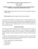 INFORME QUE RINDE EL 2 A DE LA ESPECIALIDAD DE ANÁLISIS CLÍNICOS SOBRE LA ACTIVIDAD DE LA HORA SOCIAL REALIZADA EN EL CAM. No 2