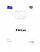 Departamento de Biología y Química Ensayo los drogas